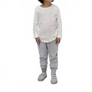 NEW GRAY LABEL kid's long sleeve tee in white